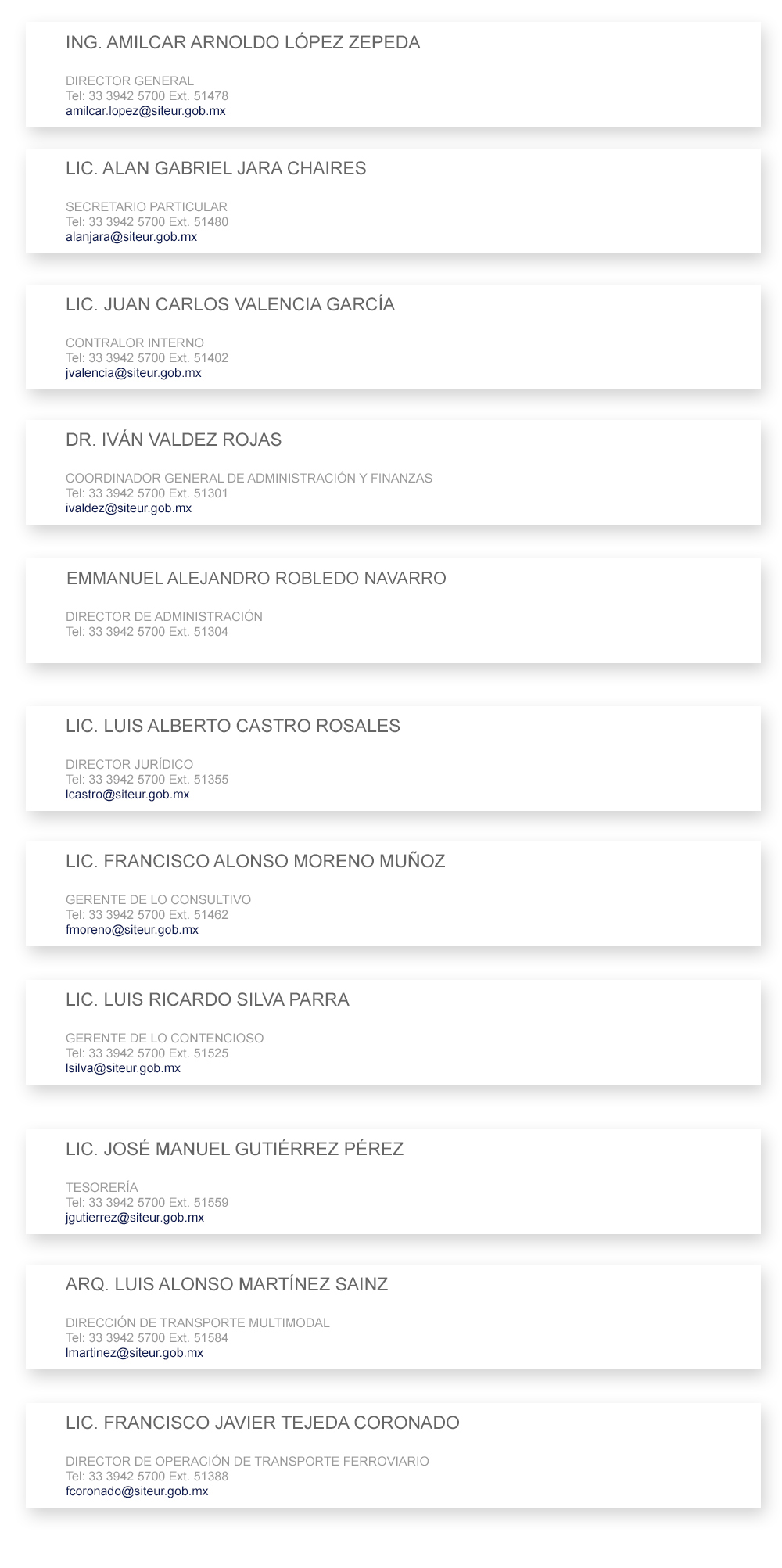 Directorio Institucional